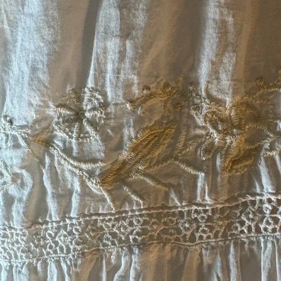 Joie White Embroidered Midi Dress - Picture 6 of 11